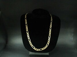 19" 18K GOLD FIGARO NECKLACE